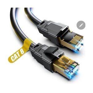 Cat 8 Ethernet Cable, 10ft Heavy Duty High Speed Internet Network Cable, Profess